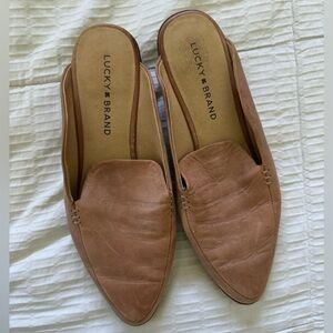 Lucky Brand 8 Brown mules